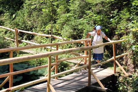 Prikaz mletja žita v Žagerskem mlinu